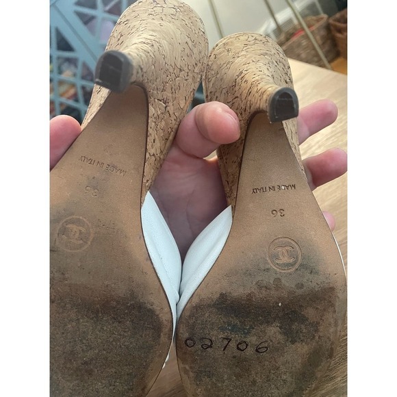 Authentic Chanel Summer Sling Backs - Picture 7 of 9